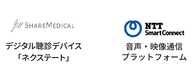 聴診音デジタル化デバイス「ネクステート」×音声・映像通信サービス