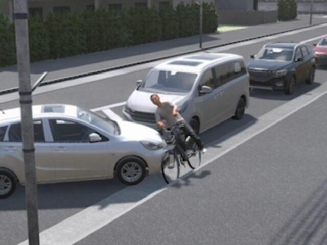 右折時の事故（沿道施設への侵入）