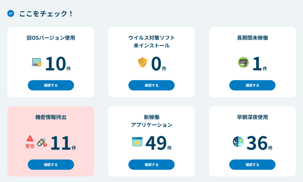 もう迷わない、誰でも使えるシンプル画面
