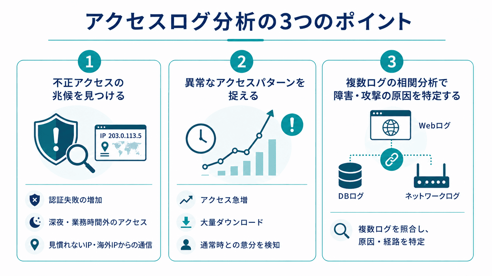 アクセスログ分析の3つのポイント