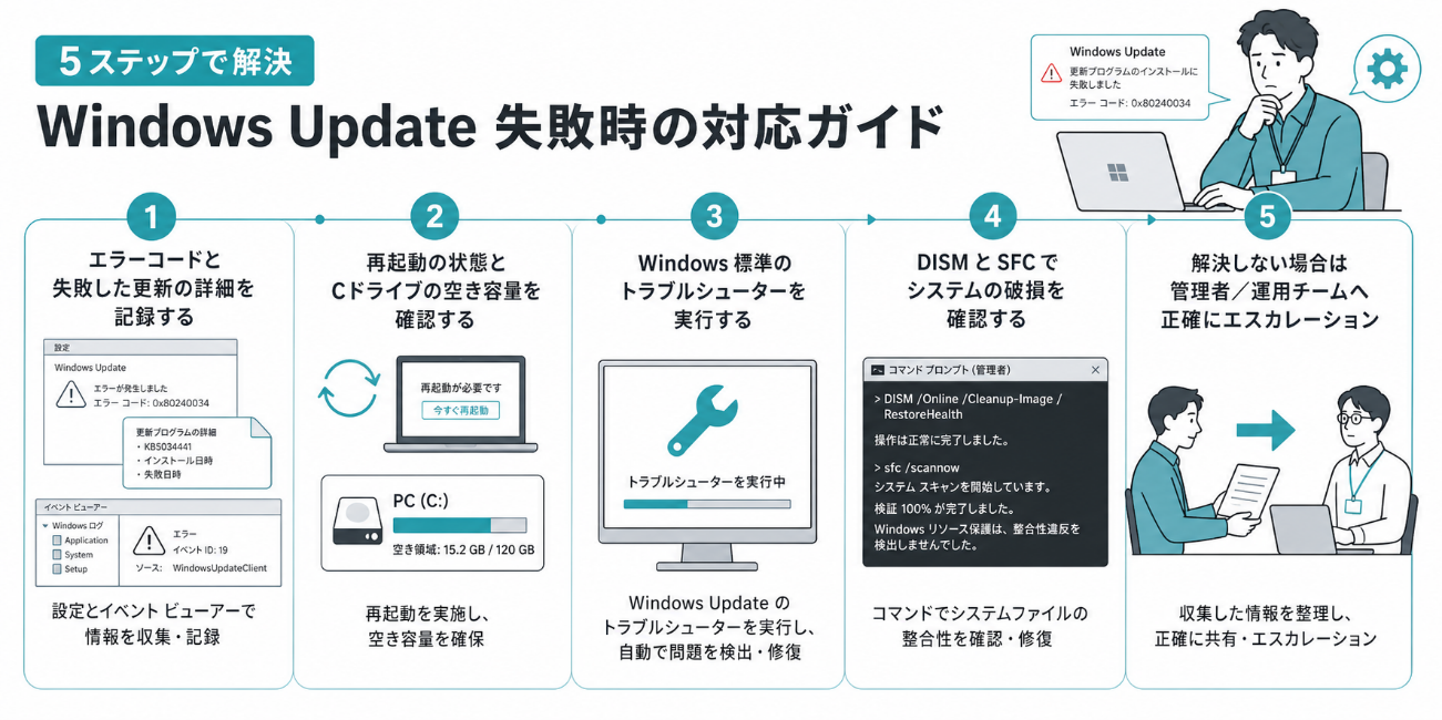 Windows Update失敗時の対応ガイド